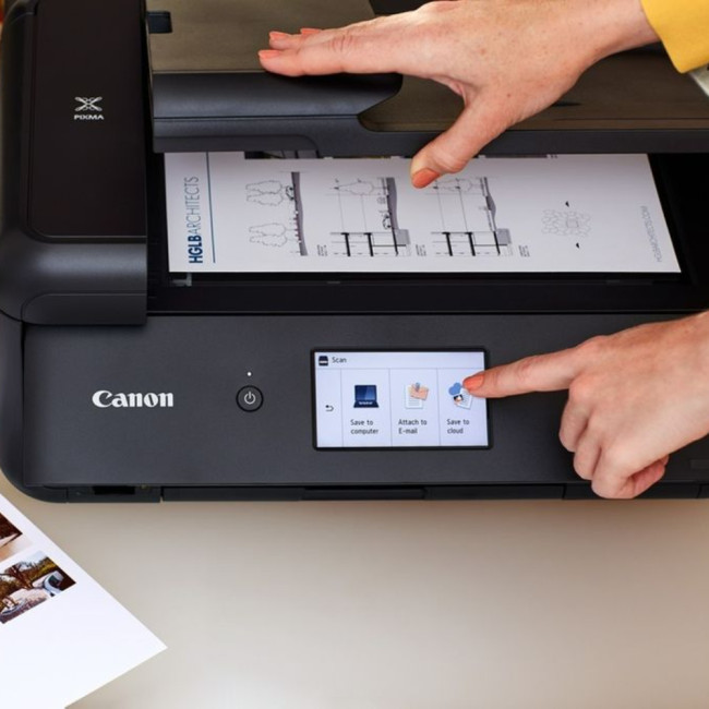 Canon PIXMA TS9550a Wireless A3 Colour All in One Inkjet Touch LCD Photo Printer