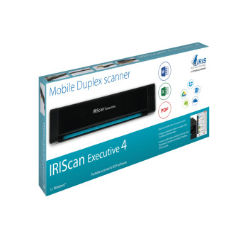 IRIScan Executive 4 CIS Sensor 600 x 600 DPI Micro USB Sheet-Fed Scanner Black