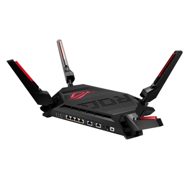 ASUS (GT-AX6000) ROG Rapture AX6000 Dual Band Gaming Router 2x 2.5G LAN WAN Aggregation RGB AiMesh - 90IG0780-MU9B00