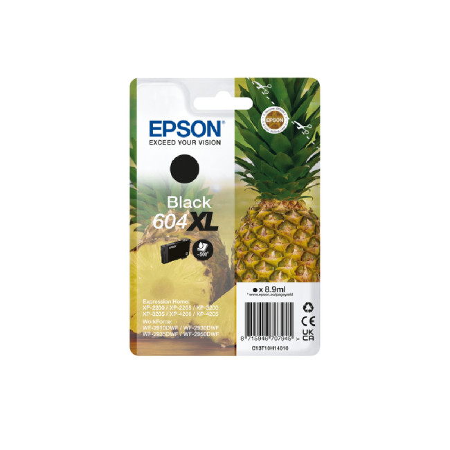 Epson C13T10H14010/604XL Ink cartridge black high-capacity 500 pages 89ml for Epson XP-2200