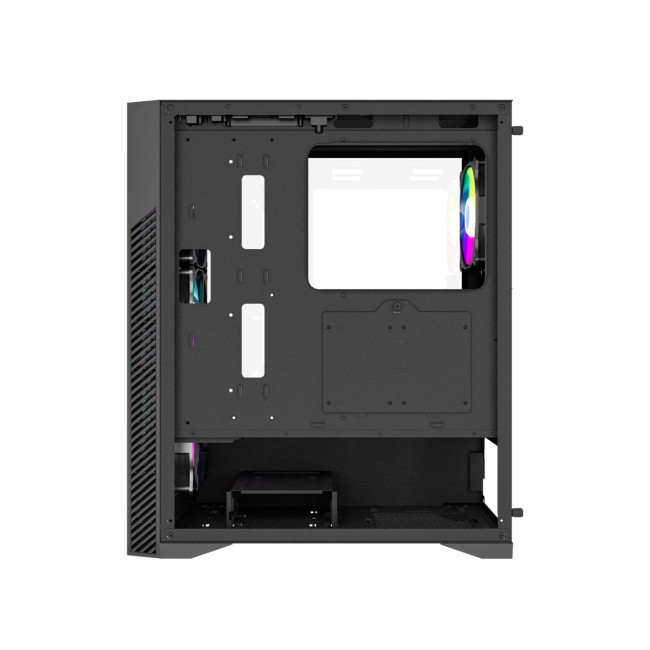 Vida Typhoon ATX ARGB Tempered Glass Gaming PC Case - Black
