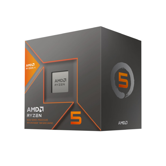 AMD Ryzen 5 8500G Socket AM5 Processor with Wraith Spire Active Fan Air Cooler