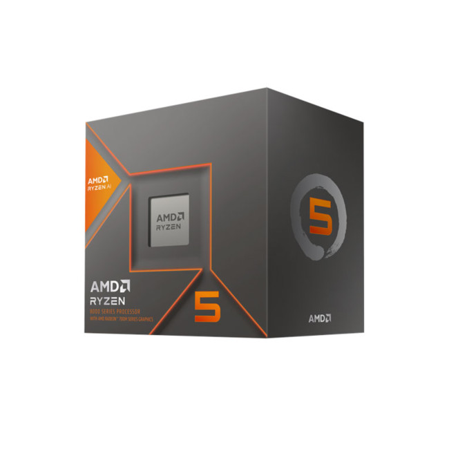 AMD Ryzen 5 8600G Socket AM5 Processor with Wraith Stealth Active Fan Air Cooler