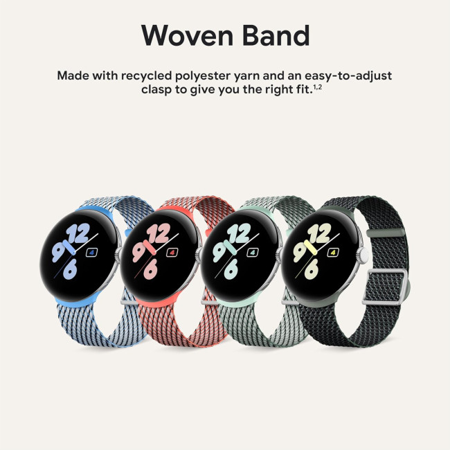 Google Pixel Watch Woven Band Fits wrists 137-203mm - Sage