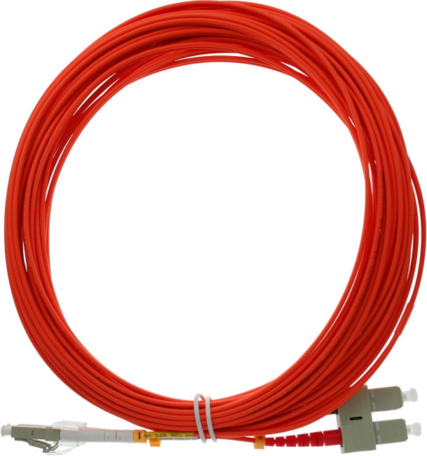 InLine LWL 20 meter Fiber Optic Duplex Cable, OM2(50/125&#181;m), LC connector,Orange