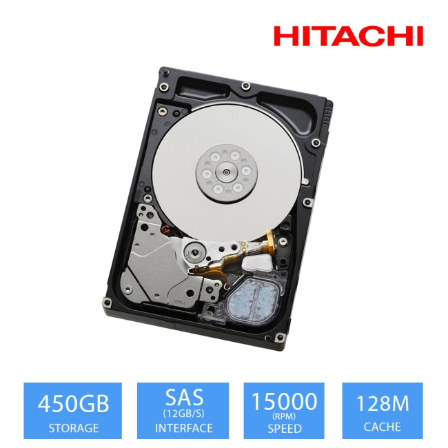 Hitachi Ultrastar C15K600 450GB SAS 12Gb/s 15000 RPM 128M Cache 2.5" Hard Drive
