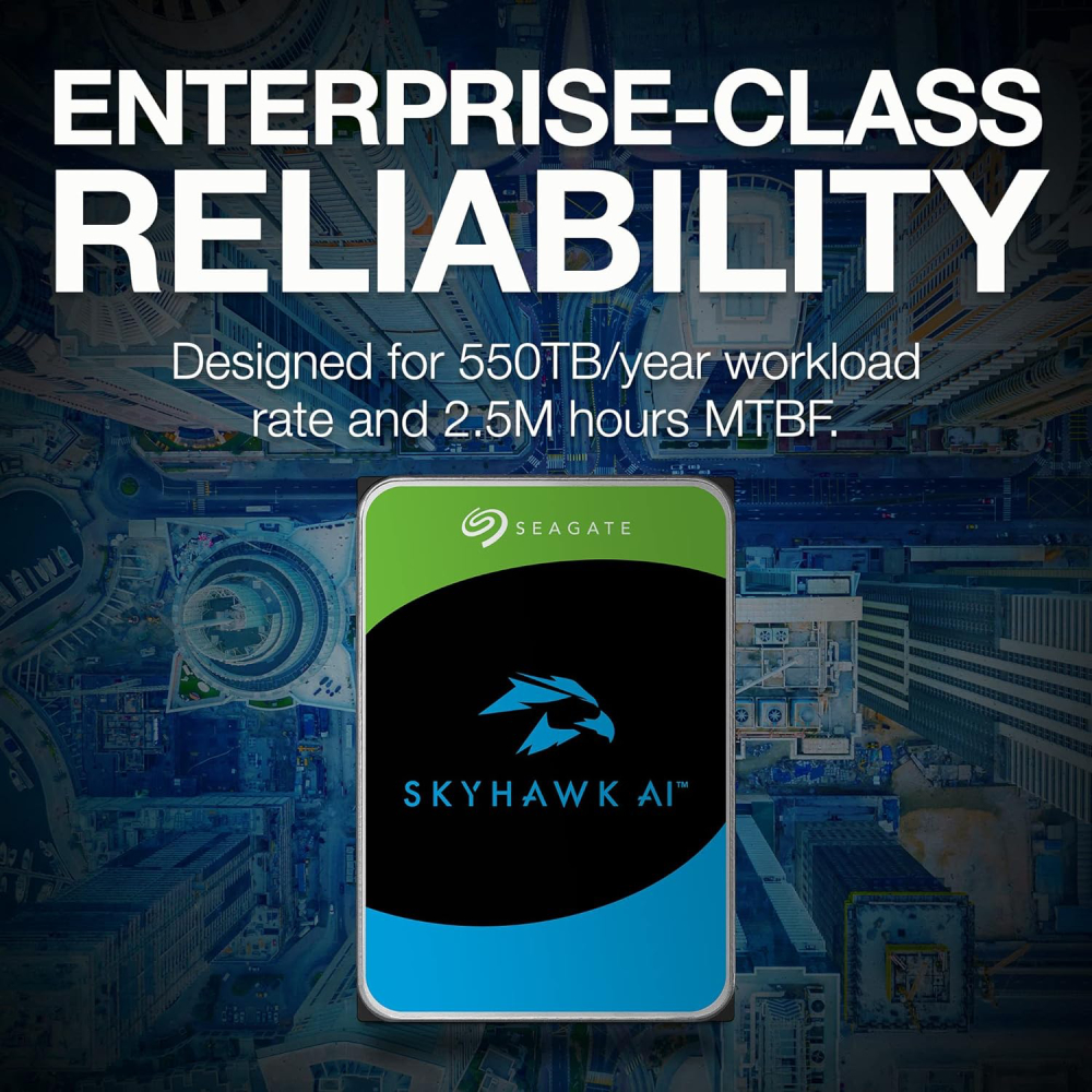 Seagate Size 8 Black Skyhawk Ai 8Tb 3.5" Serial Ata Iii Surveillance Internal Hard Drive - Image 2
