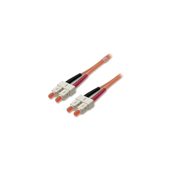Lindy 10 meter Fiber Optic Duplex Cable, SC to SC OM1(62.5/125µm), LC connector