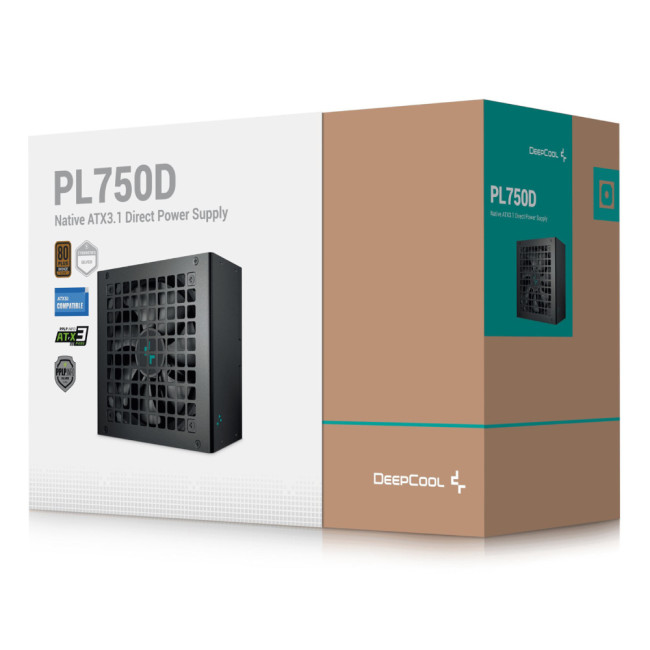 DeepCool PL750D 750W ATX 3.1 80 PLUS Bronze PSU Power Supply