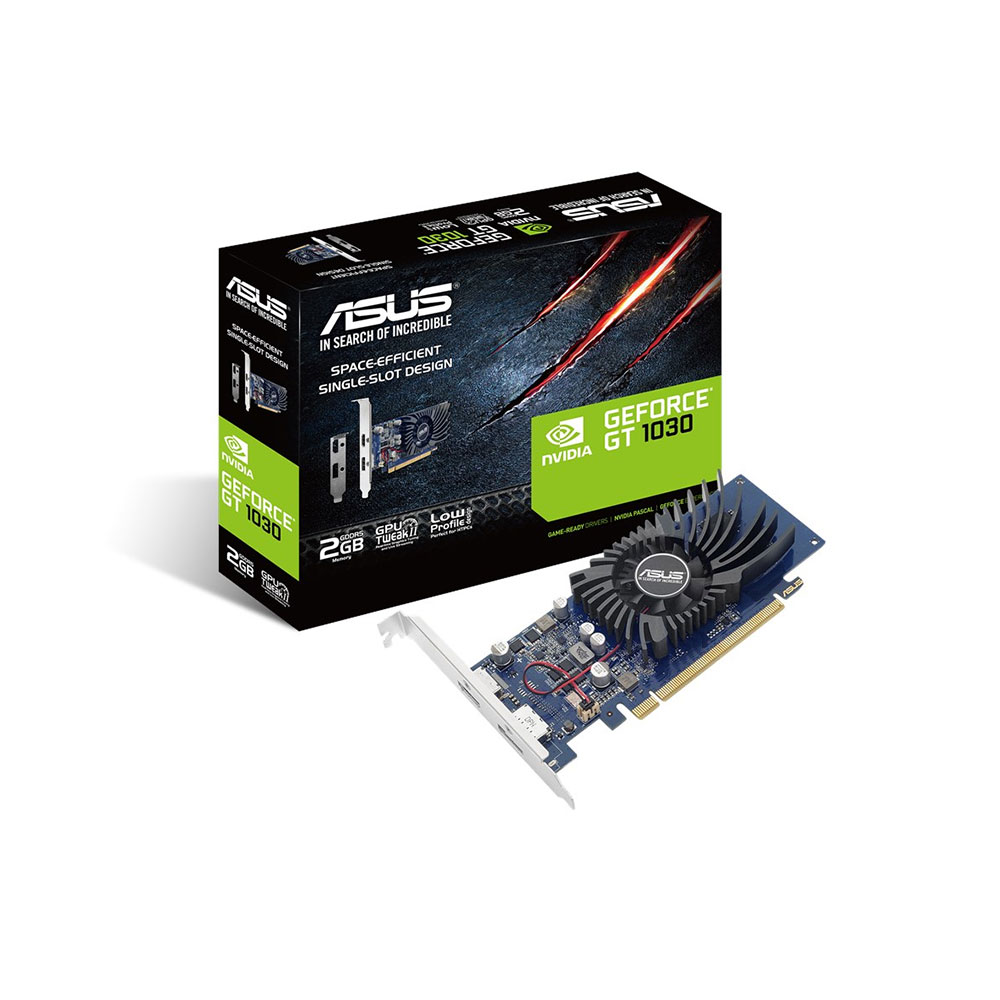 ASUS GT1030-2G-BRK NVIDIA GeForce GT 1030 2GB GDDR5 Graphics Card,  DisplayPort 90YV0AT2-M0NA00 LaptopOutlet, UK
