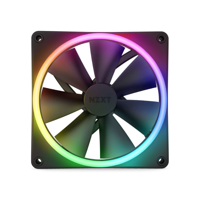 NZXT F140 RGB DUO Black 4 Pin PWM Pc Fan - Single Fan Pack