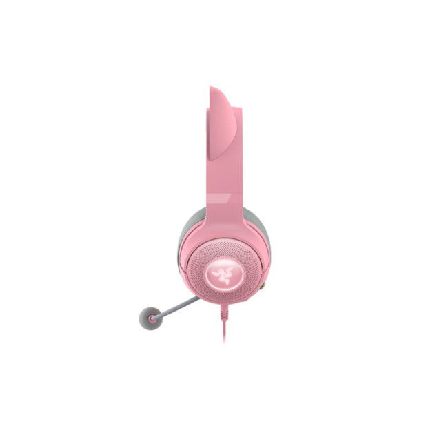 Razer Kraken Kitty V2 Quartz Wired RGB Gaming Headset with Kitty Ears - Pink