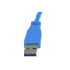 Kenable U3B-006873 USB 3.0 Cable Type A to Type B USB Cable - Blue