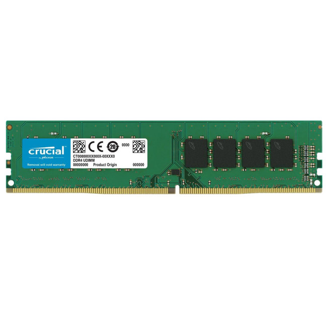 Crucial 8GB 3200MHz Non-ECC Unbuffered DDR4 Desktop Memory Module