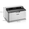 Brother HL-1110E USB 2400 x 600 dpi A4 Mono Laser Printer White - HL1110ZU1