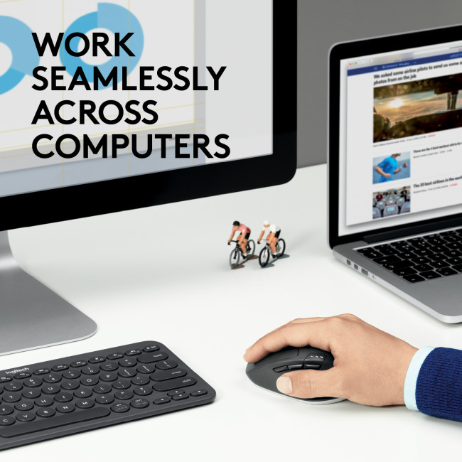 Logitech M720 Triathlon Wireless Right-hand Mouse Black - 910-004791