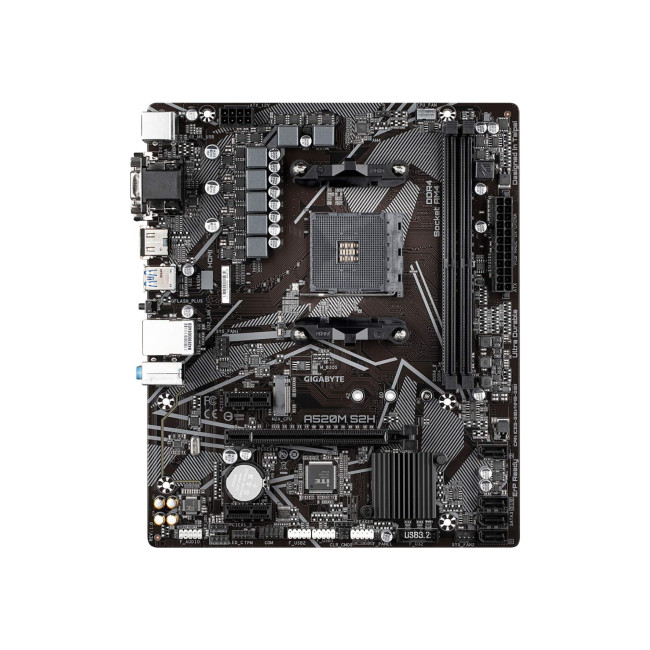 GIGABYTE AMD A520M S2H DDR4 micro ATX AM4 Motherboard
