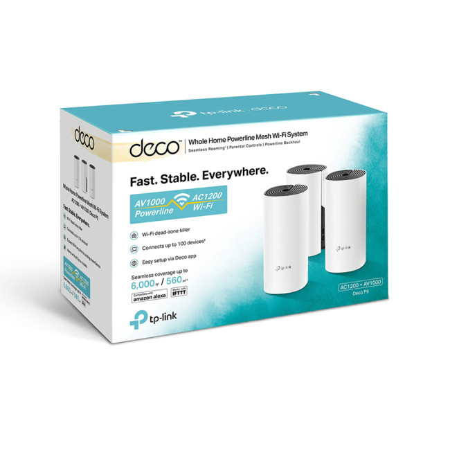 TP-Link AC1200 + AV1000 Whole Home Hybrid Mesh Wi-Fi System