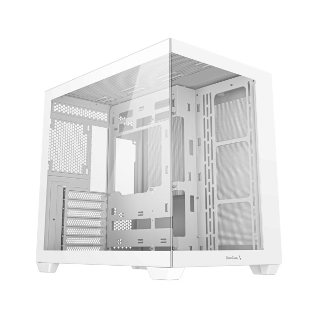 DeepCool CB530 WH Mid Tower Tempered Glass ATX Gaming PC Case - White