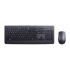 Lenovo Professional Wireless Keyboard and Mouse QWERTY UK English Layout - Black