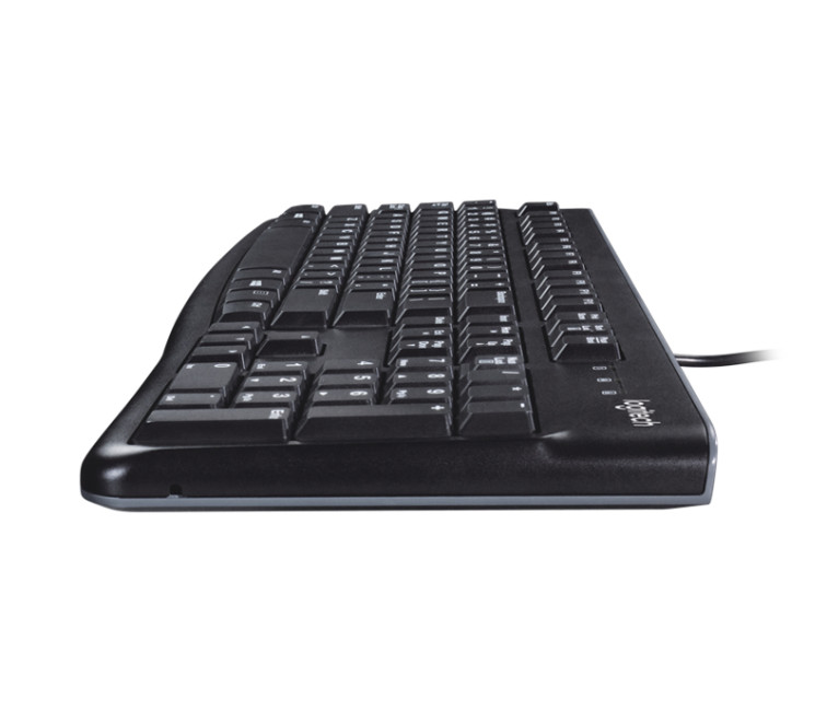 Logitech K120 QWERTY Corded Keyboard Black - 920-002501