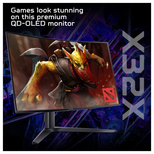 Acer Predator X32X curved 31.5" 4K Ultra HD OLED QD-OLED FreeSync 240 Hz Curved Gaming Monitor