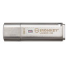 USB Stick Kingston Technology IronKey Locker+ 50 USB flash drive 32GB USB 3.2 Flash Drive - Silver
