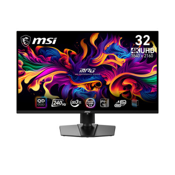 MSI MPG 321URX QD-OLED 31.5" QD-OLED 4K Ultra HD 240 Hz 1 ms Height Adjustable Black Gaming Monitor