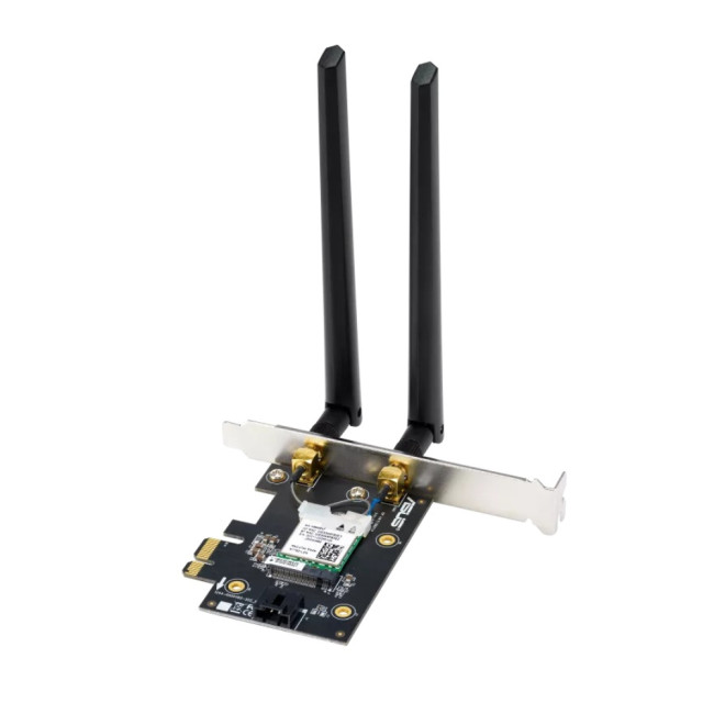 ASUS PCE-BE6500 WiFi 7 PCI-E 2 External Antennas WPA3 WiFi Adapter