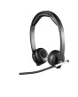 Logitech H820e Wireless DECT Stereo Headset - Over-the-Head - Circumaural, Black