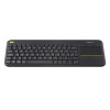 Logitech K400 Plus Hungarian QWERTZ Corded Wireless Touch Keyboard - Black