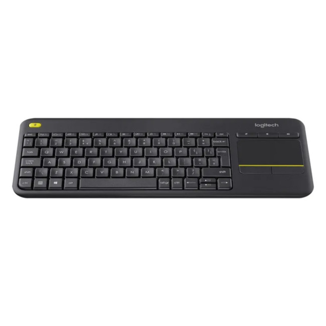 Logitech K400 Plus Hungarian QWERTZ Corded Wireless Touch Keyboard - Black