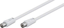 Wentronic BK 750 White Plug to Jack 7.5 meter Coaxial Cable, Brading 112, RG 59