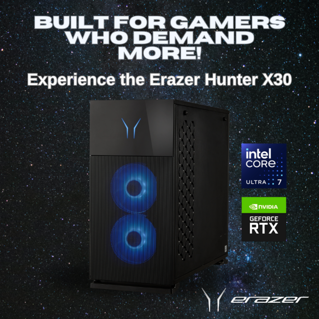 Medion Erazer Hunter X30 Intel Core Ultra 7 265KF 32GB RAM 2TB SSD RTX 5080 Windows 11 Home Gaming Desktop PC