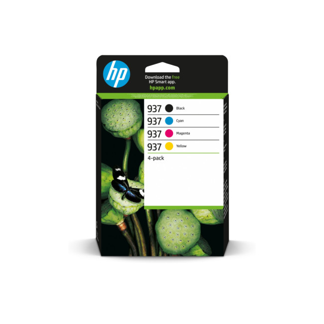 HP 6C400NE#301/937 Printhead cartridge multi pack BkCMY Blister Multi-Tag 1450pg + 3x800pg Pack of 4