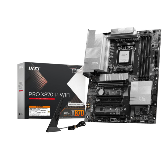 MSI PRO X870-P WIFI AM5 PCIe 4.0 (x16) Motherboard