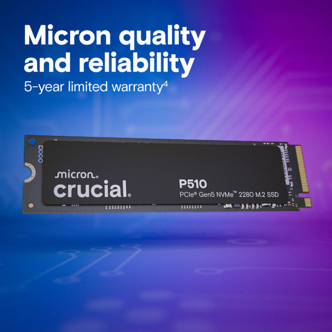 Crucial P510 2TB M.2 2280 NVMe PCIe 5.0 SSD