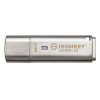 USB Stick Kingston Technology IronKey Locker+ 50 USB flash drive 64GB USB 3.2 Flash Drive - Silver