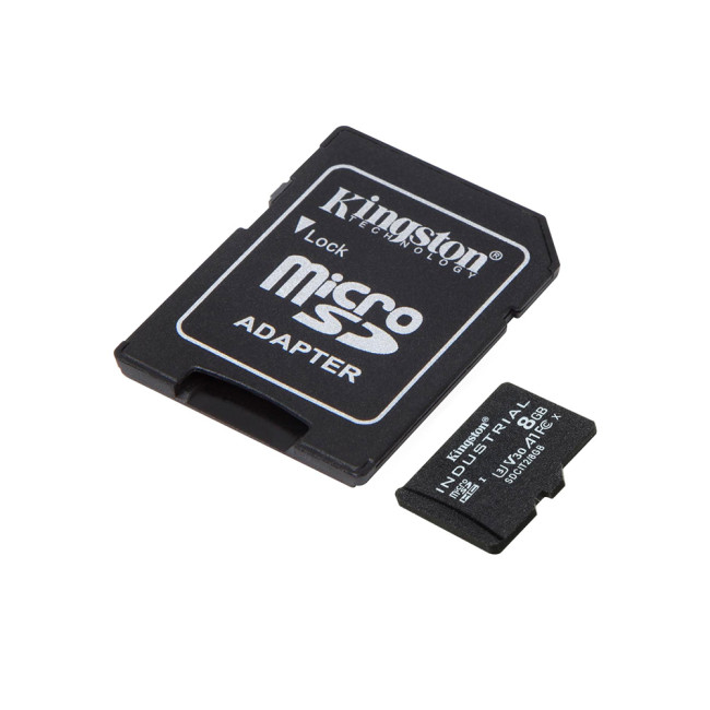 Kingston Technology Industrial 8GB MicroSDHC Class10 UHS-I Memory Card