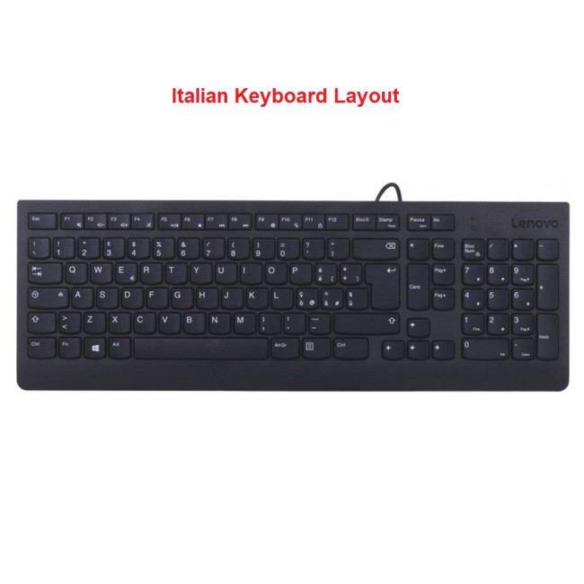 Lenovo Calliope 00XH626 1PSD50L21273 Wired Italian Keyboard - Black