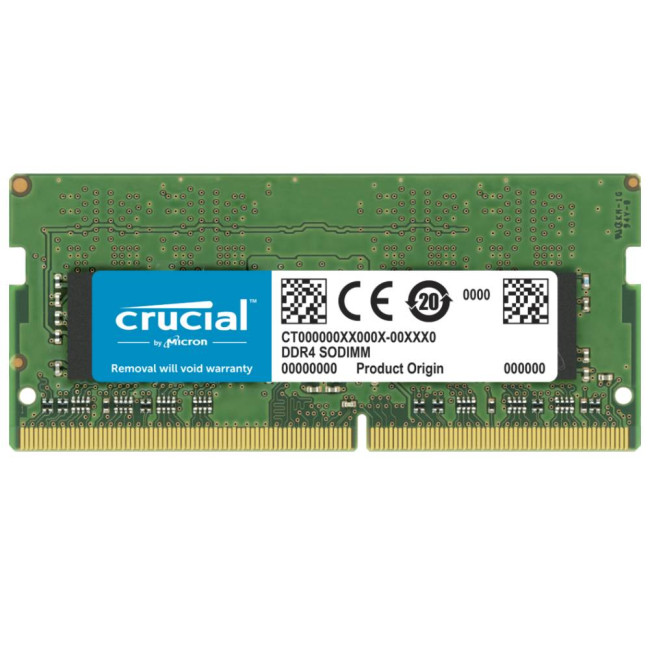 Crucial 64GB 3200MHz Non-ECC Unbuffered DDR4 Laptop Memory Module - CT2K32G4SFD832A
