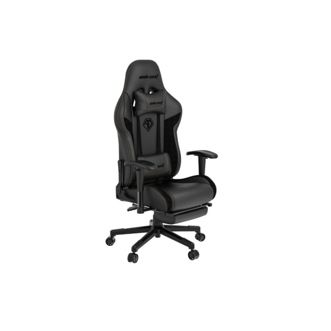 Anda Seat Jungle 2 Series with Footrest PVC Premium Gaming Chair Black