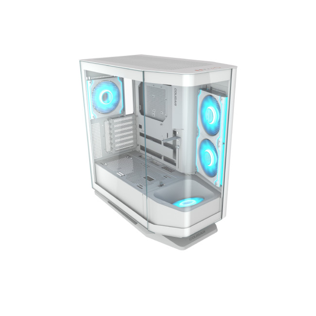 Cougar FV270 White ATX Micro ATX Tempared Glass White PC Case