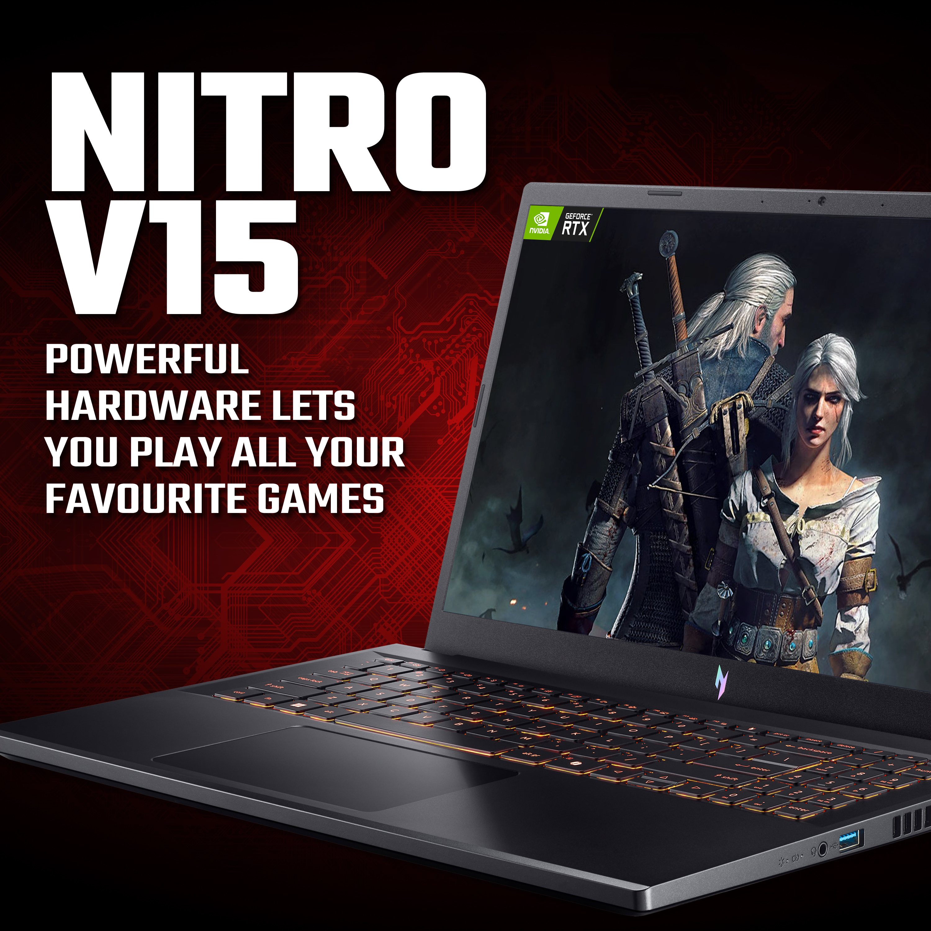 Acer Nitro V 15 i5-13420H 16GB 512GB RTX 3050 165Hz
