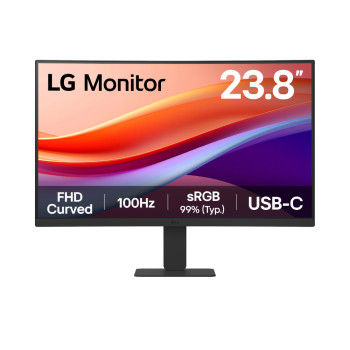 LG 24U421A 24" Curved Full HD 100Hz USB-C Monitor