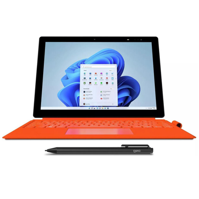 Geo GeoPad 220 Intel Pentium Silver N5030 4GB RAM 128GB SSD 12.1" 2K Touchscreen Windows 11 S 2-in-1 Laptop / Tablet Detachable Keyboard Microsoft 365 Personal 1 Year Subscription + Pen