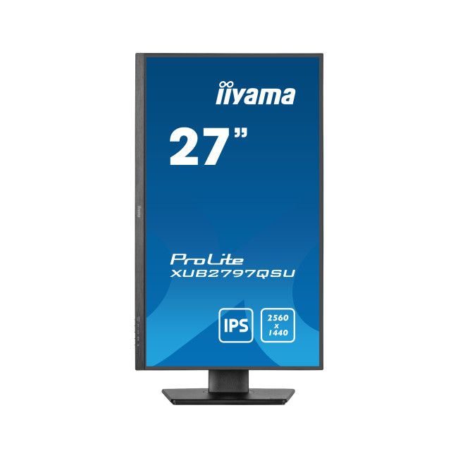 iiyama ProLite XUB2797QSU 27" IPS Quad HD 100Hz Height Adjustable Monitor with 5 Year warranty
