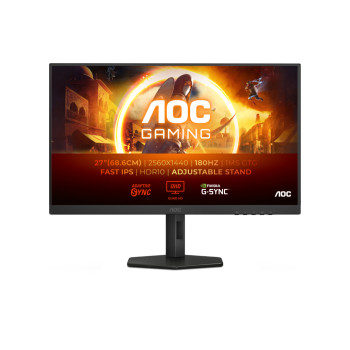 Refurbished AOC G4 Q27G4XF 27" QHD 180Hz G-Sync 1ms DisplayPort Height Adjustable Gaming Monitor