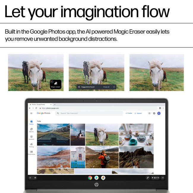 HP ChromeBook 15a-nb0004na Intel Core i3-N305 15.6" Full HD 8GB RAM 256GB Flash ChromeOS Laptop