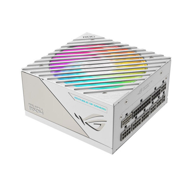 ASUS ROG Loki SFX-L 850W Platinum White Power Supply Unit 24-Pin ATX Aura Sync RGB Lighting PCIe 5.0 - 90YE00N2-B0NA00
